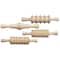 12 Packs: 4 ct. (48 total) Assorted Patterns Clay Rolling Pins
